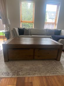 Mango wood coffee table