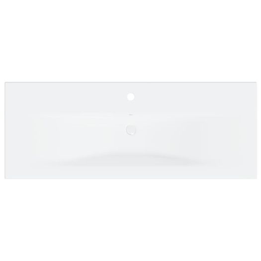 Sink Cabinet with Built-in Basin Black Chipboard