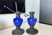 Cobalt Blue Oil Lamps