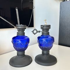 Cobalt Blue Oil Lamps