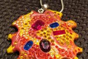 Ceramic and Swarovski necklace, like new