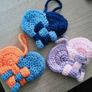 handmade crochet heart basket Image 7
