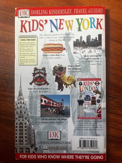 DK Eyewitness Kids' New York Travel Guide Book