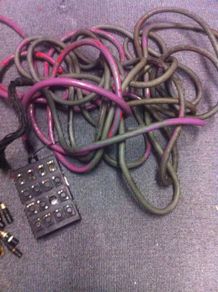 Multicore mixing desk cables for stage or studio.