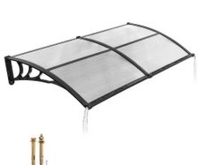 Awnings for Door Entrance, 38 x 78 in, Exterior Front Door Window Awnings with Drainage & ABS Bracket, Rain Snow Sun Protection