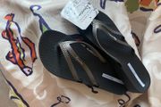 IPANEMA Gun Black Bossa Soft Flip Flops