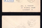 1953 Ireland Robert Emmett Commemorative Stamps First Day Registered Cover (FDC) with Baile Atha Cliath (Dublin) cancel