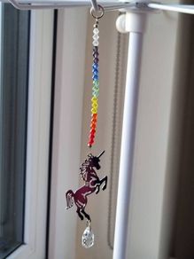 Unicorn Suncatcher Hand Crafted FREEPOST