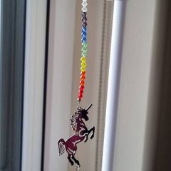 Unicorn Suncatcher Hand Crafted FREEPOST