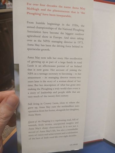 Anna May McHugh - Queen of the Ploughing (signed)