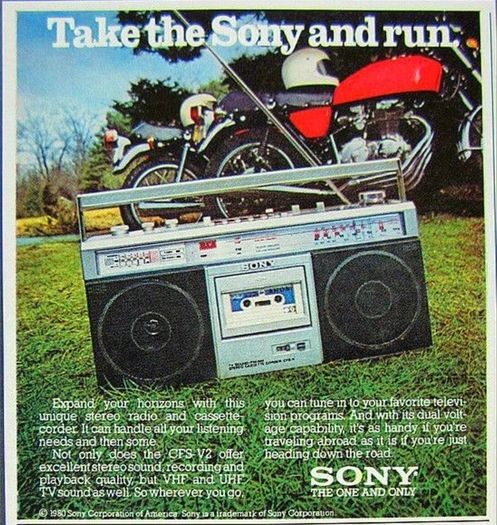 Vintage Sony boombox