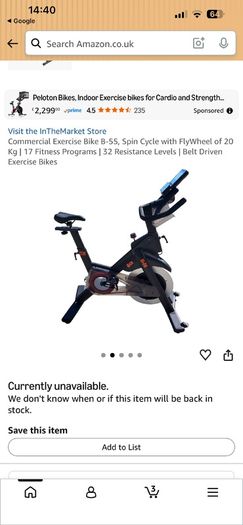 Spinning bike