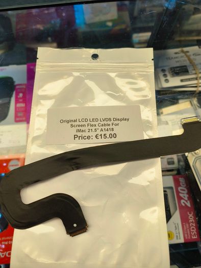Original LCD LED LVDS Disply Screen Flex Cable For iMac 21.5" A1418/ Used