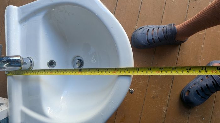 Bathroom Sink Unit - Sink with fixtures and fitted drawer unit