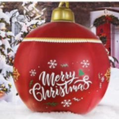 Inflatable Christmas Bauble with LED Light