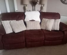 Bradford brown suede lounge suite worth 4000