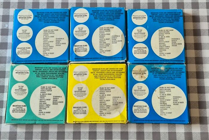 Vintage super 8 ccine reels