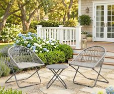 Patio Bistro Set Folding Patio Furniture Set with 2 Chairs and Table