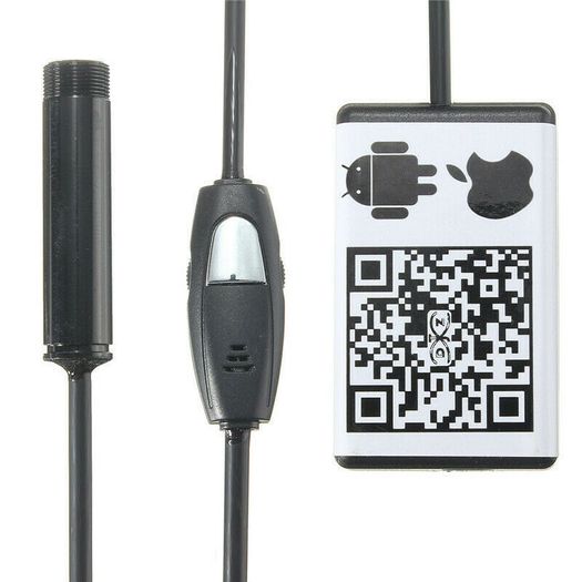 5M 6LED Wifi Snake Soft Cable Endoscope Waterproof Inspection Camera
