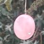 Polished Rose Quartz and Sterling Silver chain set Image 5
