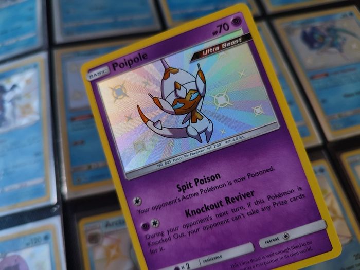 Poipole ! Baby Shiny ! Shiny Rare ! from Hidden Fates Set ! 2019 ! Pokemon Card !