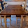 Solid Farm house style Kitchen Table & chairs | Extendable Image 4
