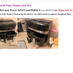 1 Tower Air Fryer, 2 boxes