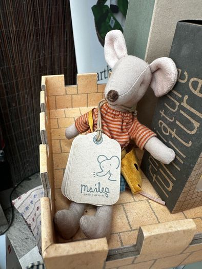 Maileg Mouse - Mum Mouse with Cheese Bag