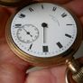 Vintage Hopkins & Hopkins Dublin Pocket Watch Gold Plated Watch (needs service) Image 3