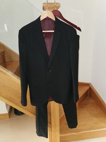 Topman Black Slim fit Suit