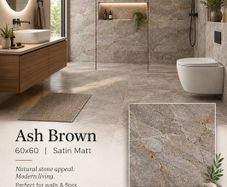 Ash Brown 60x60 Porcelain Tiles