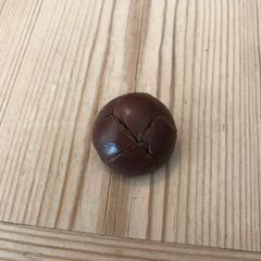 Vintage leather button