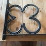 Black iron flower basket holders handmade Image 3