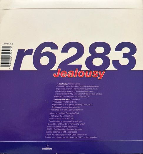 Pet Shop Boys Jealousy