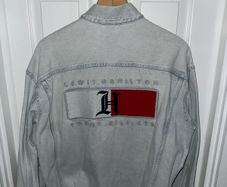 Super Rare Tommy Hilfiger X Lewis Hamilton Oversized Bleached Jean Jacket - Size L
