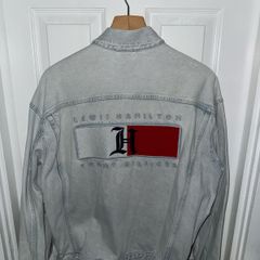 Super Rare Tommy Hilfiger X Lewis Hamilton Oversized Bleached Jean Jacket - Size L
