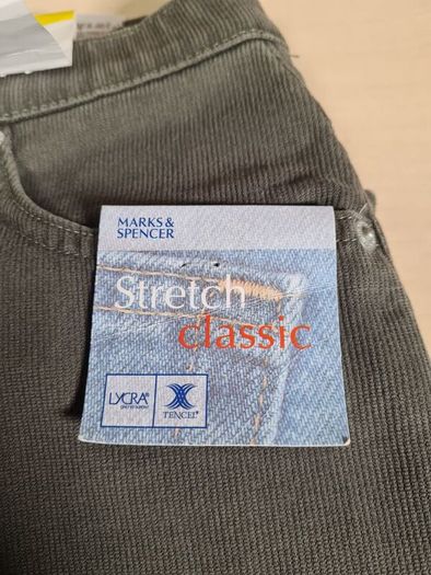 Womens M&S Marks Spencer Stretch classic jeans green denim Size UK 16 medium EU 44 BRAND NEW BNWT
