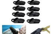 10Pcs Outdoor Tarpaulin Clips Camping Tents Awning Wind Rope Clamp Equipment Plastic Clip Buckle Fixed Jaw Grip Hook