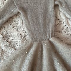Amazing hand knitted dress for girl