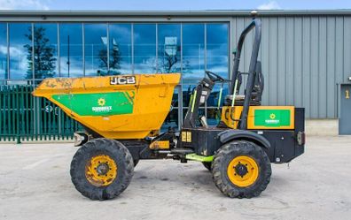 JCB 3 tonne swivel skip dumper