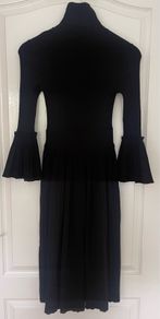 Elisabetta Franchi black ribbed dress