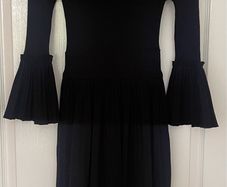 Elisabetta Franchi black ribbed dress