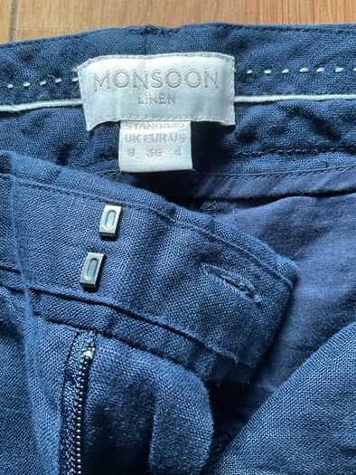 Ladies Moonsoon Linen Trousers size 8
