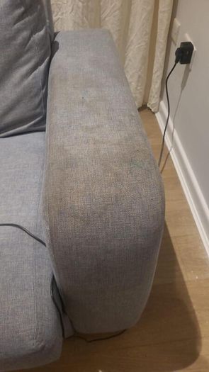 Blue Upholstered Chaise Sofa