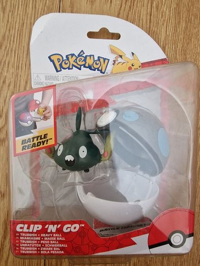 Pokemon Clip'n'Go Pokeball Trubbish & Heavy Ball Figure