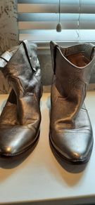Gold cowboy boots