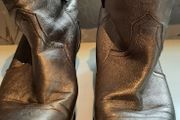 Gold cowboy boots