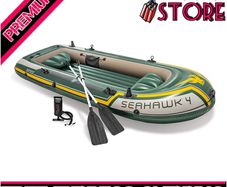 4 Boat Set - four man inflatable dinghy with oars and pump (FREE SHIPPING)