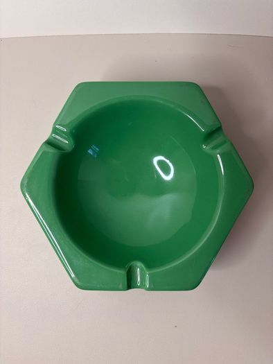 Rare Vintage Wade England 7 Up Ashtray Hexagon - Seven Up Memorabilia Porcelain