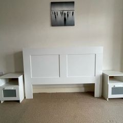 Headboard Unit (king size) & 2 bedside lockers